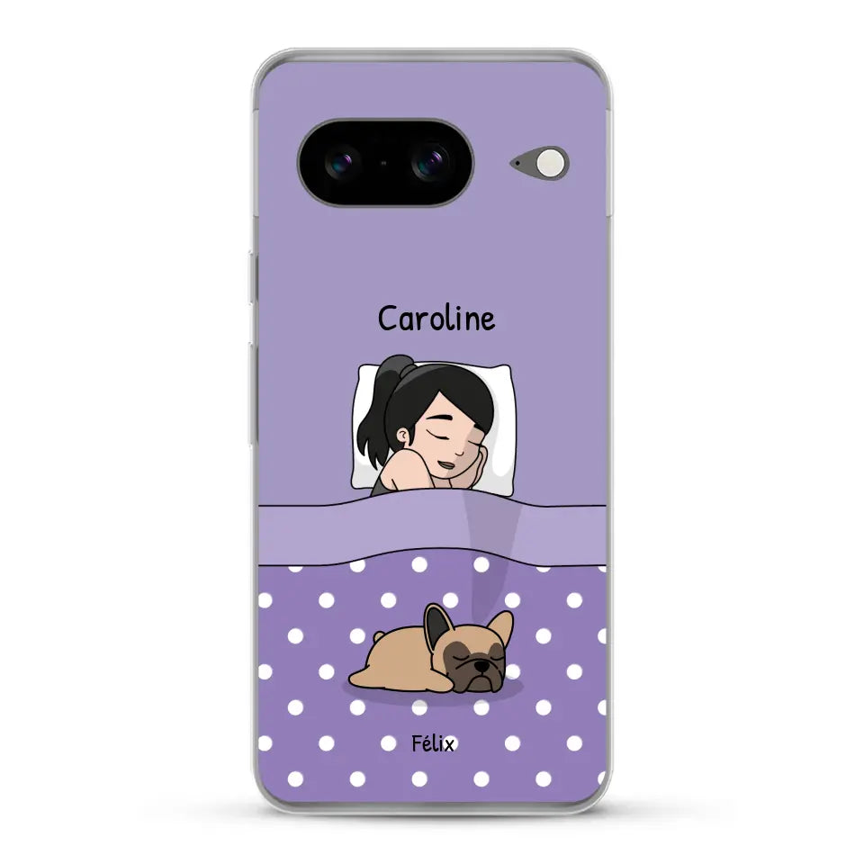 Câlins avec mes amis à poils - Coque de téléphone personnalisée