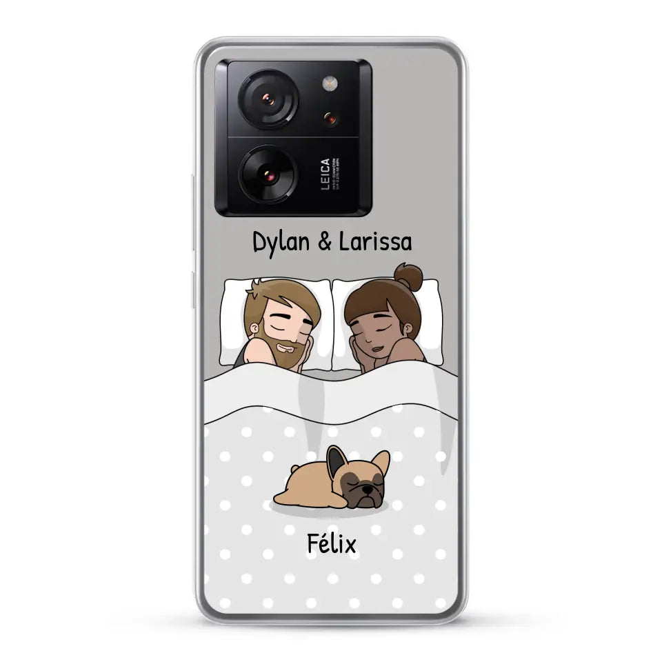 Câlins avec nos amis à poils - Coque de téléphone personnalisée