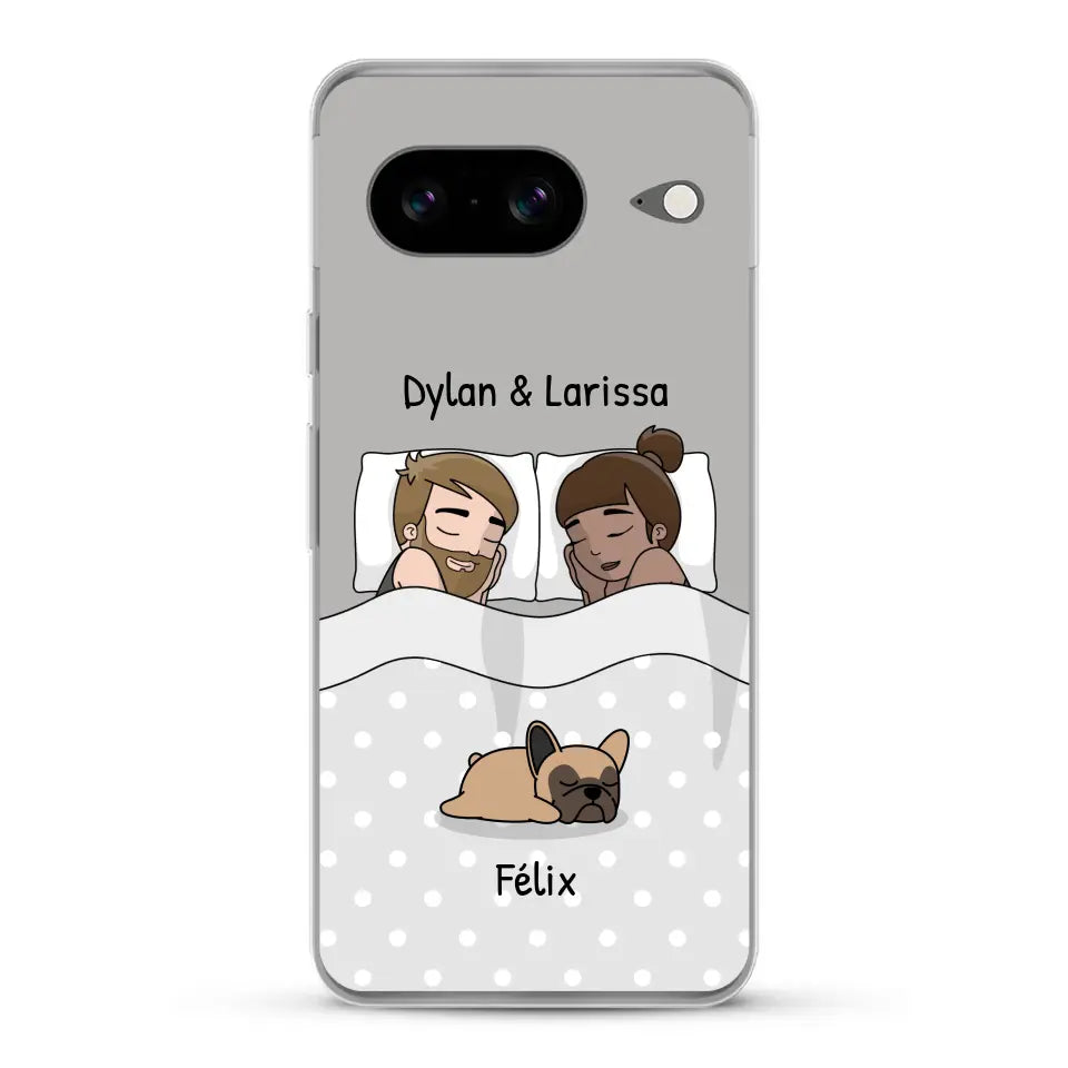 Câlins avec nos amis à poils - Coque de téléphone personnalisée