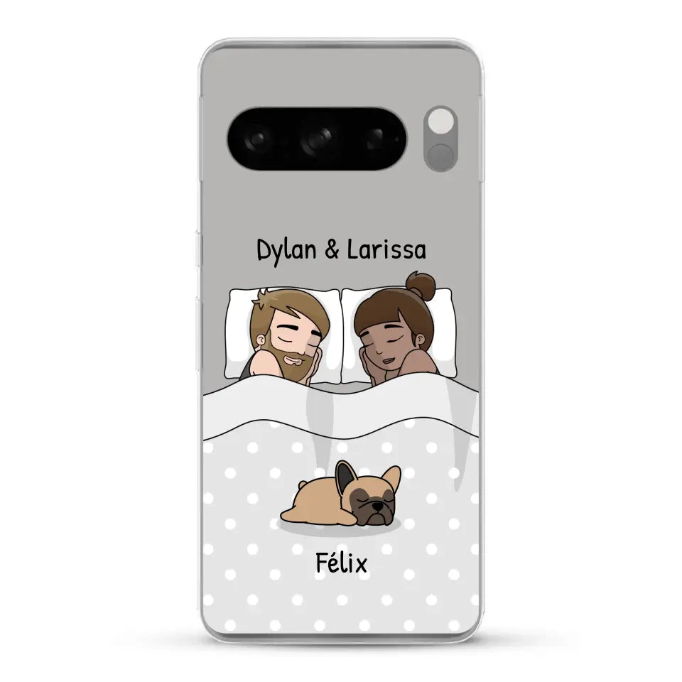 Câlins avec nos amis à poils - Coque de téléphone personnalisée