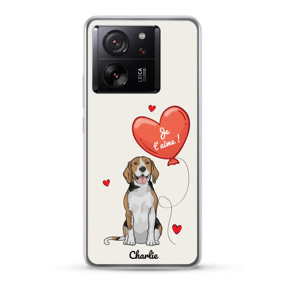 Chien avec ballon - Coque de téléphone personnalisée