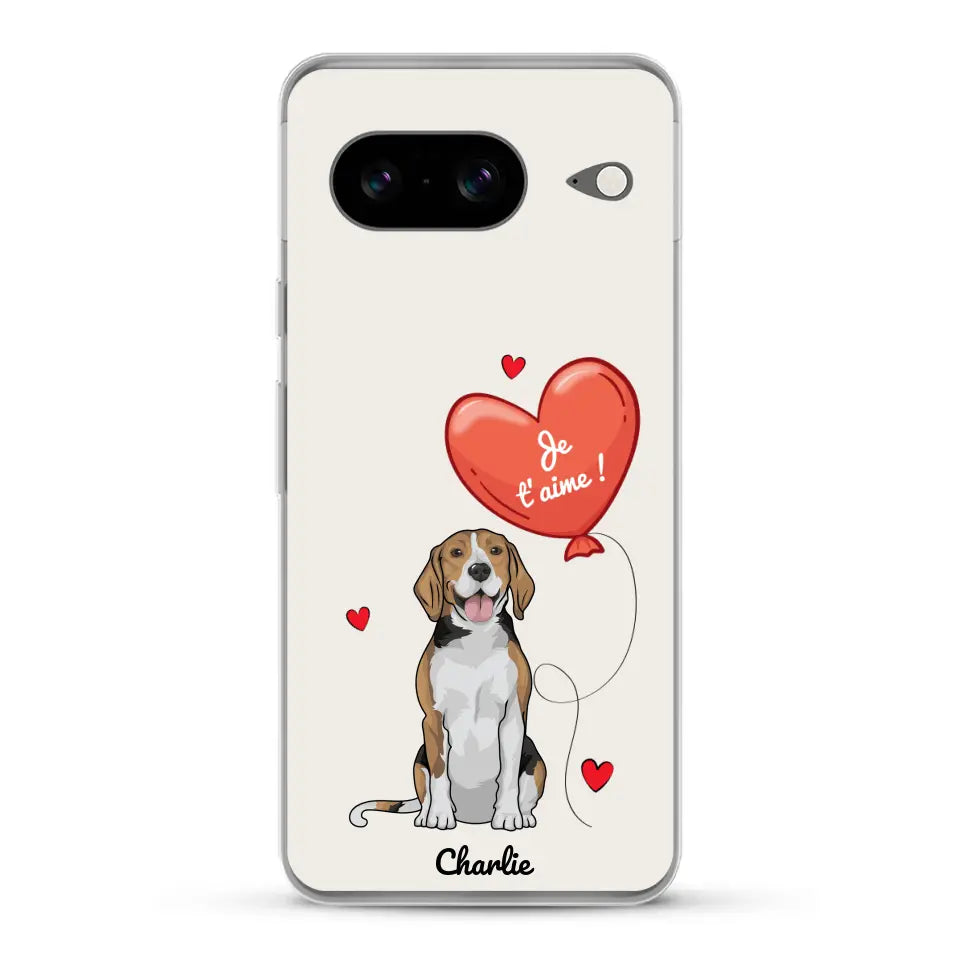 Chien avec ballon - Coque de téléphone personnalisée