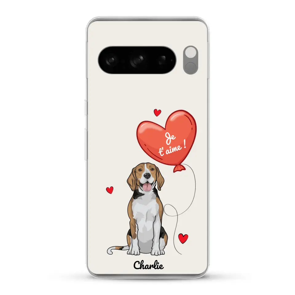 Chien avec ballon - Coque de téléphone personnalisée