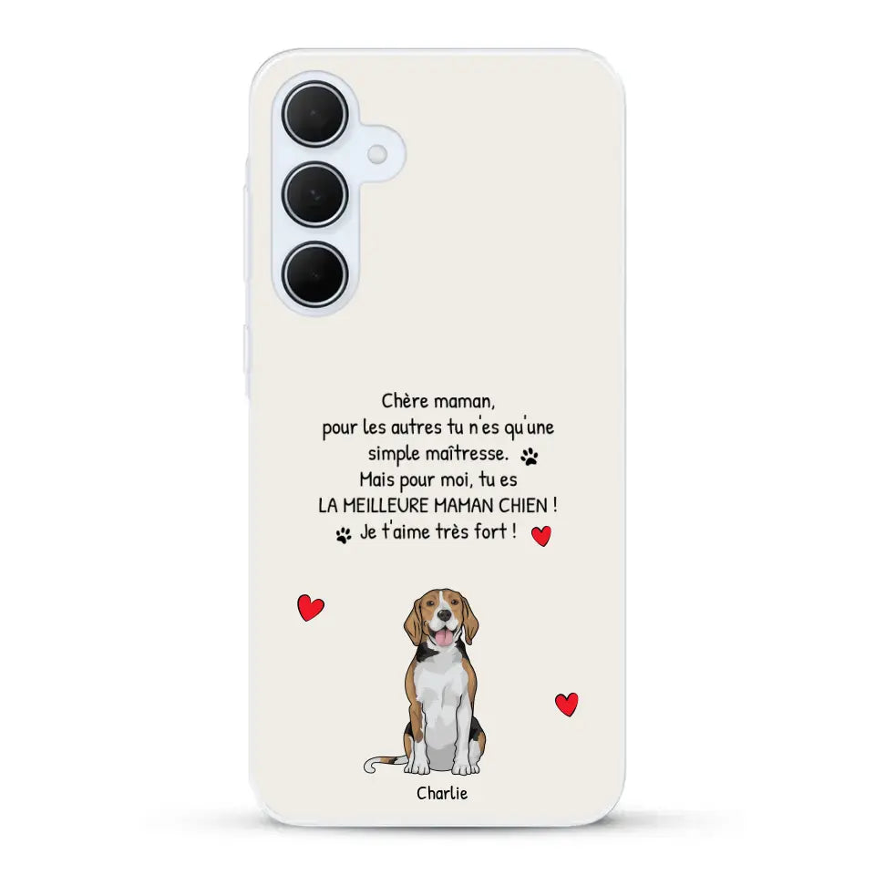 Meilleure maman chien du monde - Coque de téléphone personnalisée