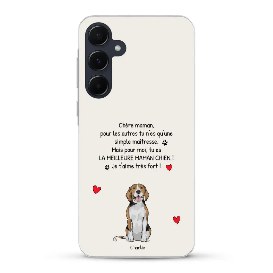 Meilleure maman chien du monde - Coque de téléphone personnalisée