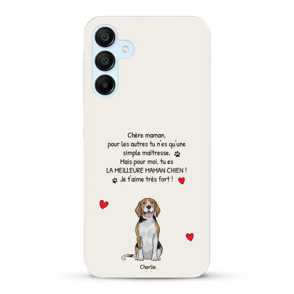 Meilleure maman chien du monde - Coque de téléphone personnalisée