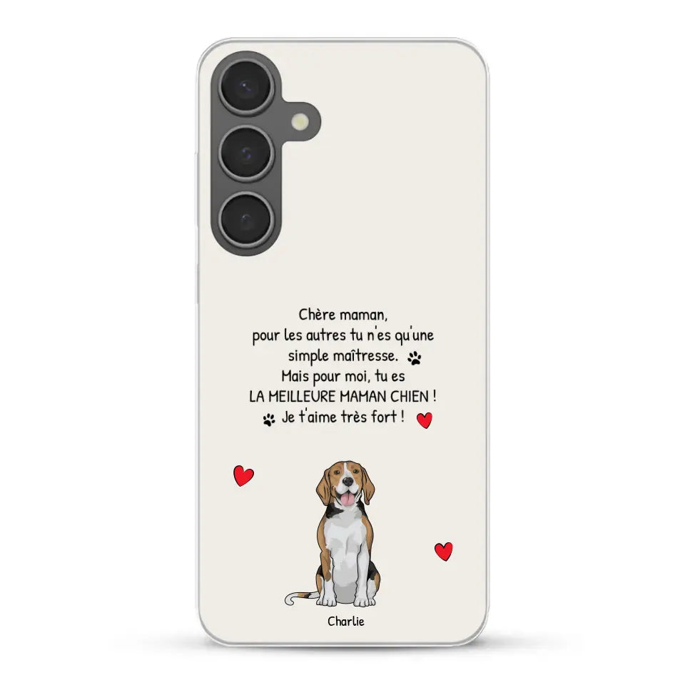 Meilleure maman chien du monde - Coque de téléphone personnalisée