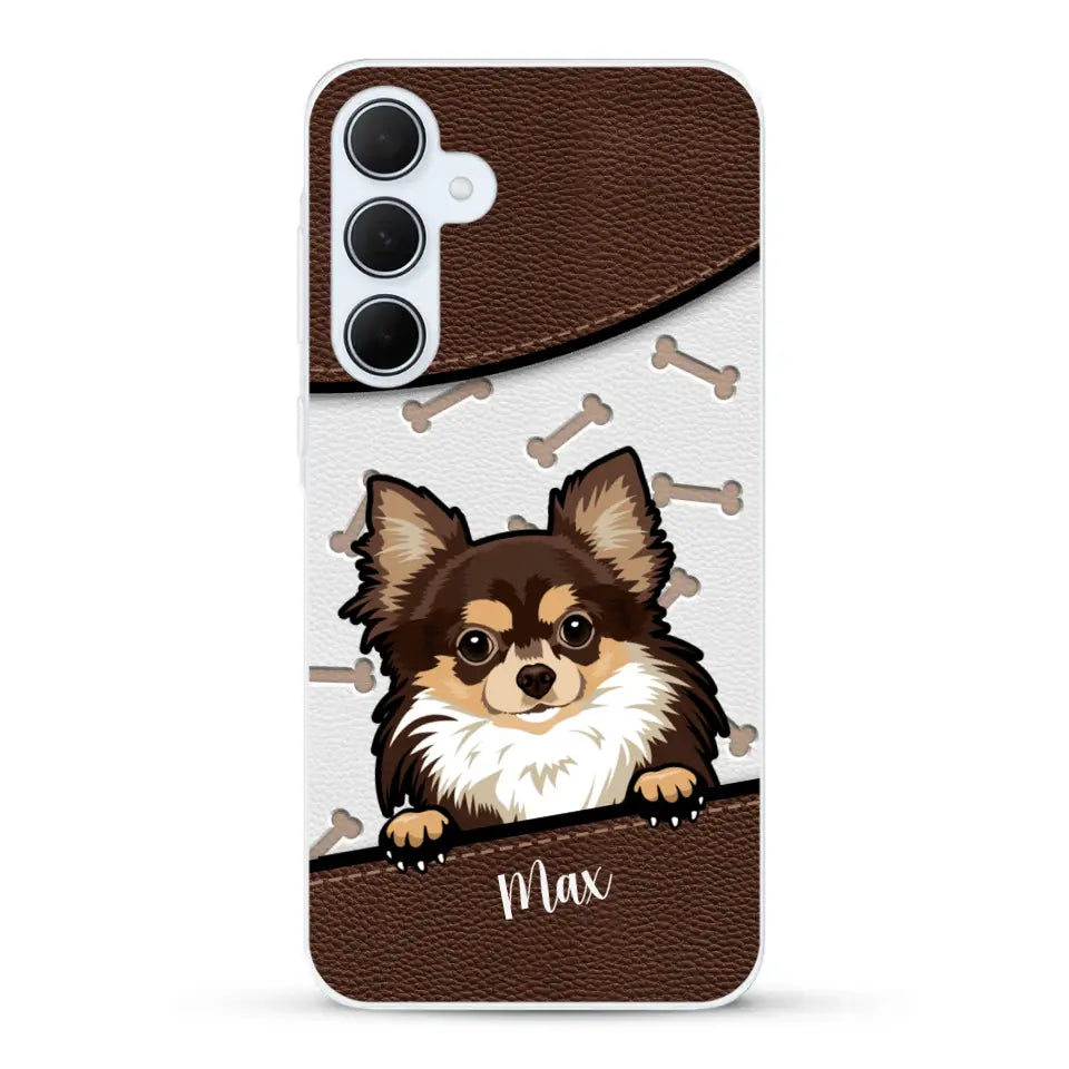 Chiens aspect cuir - Coque de téléphone personnalisée