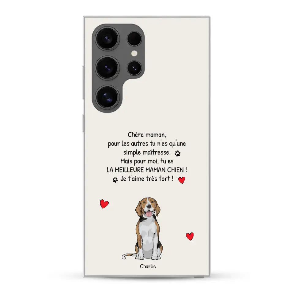 Meilleure maman chien du monde - Coque de téléphone personnalisée