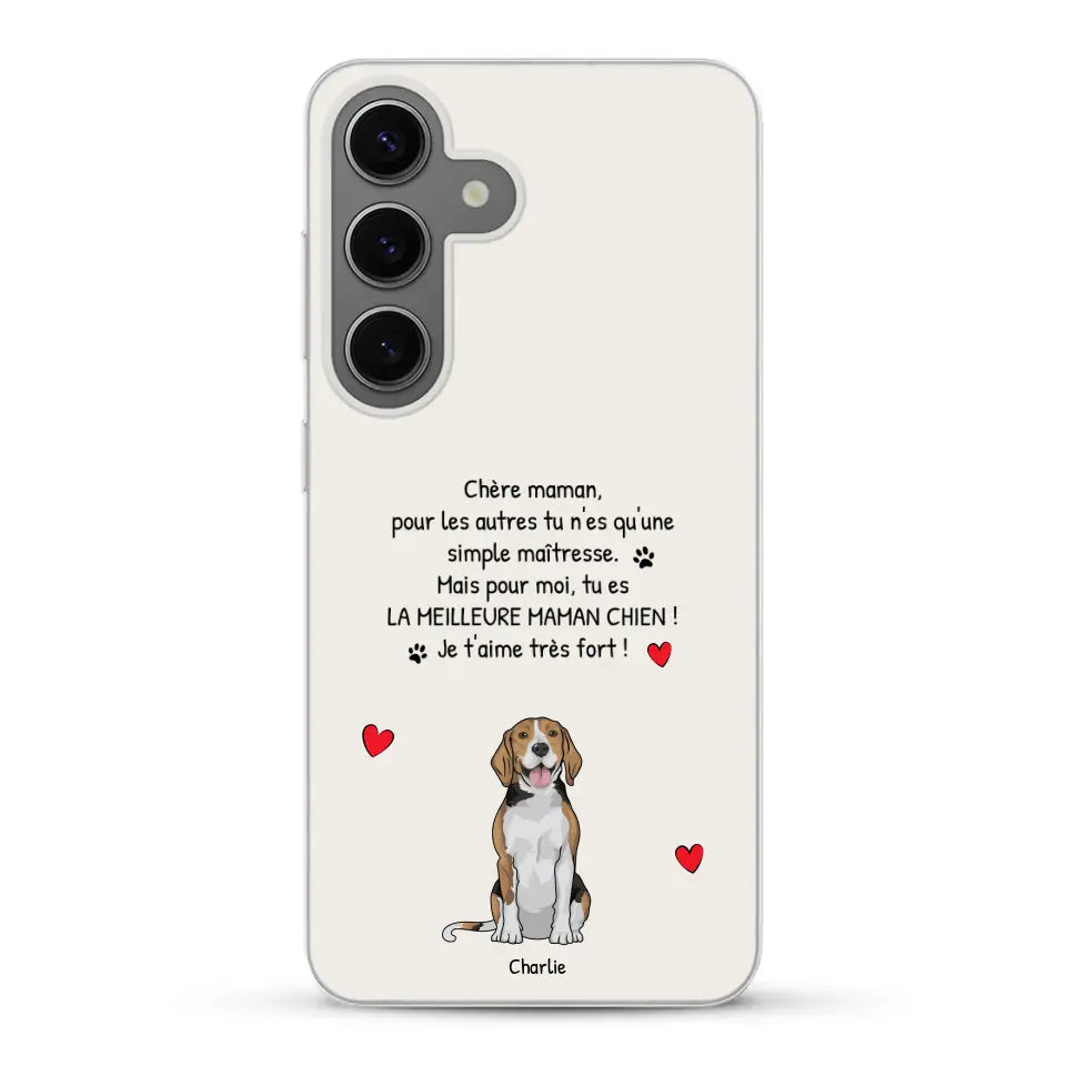 Meilleure maman chien du monde - Coque de téléphone personnalisée