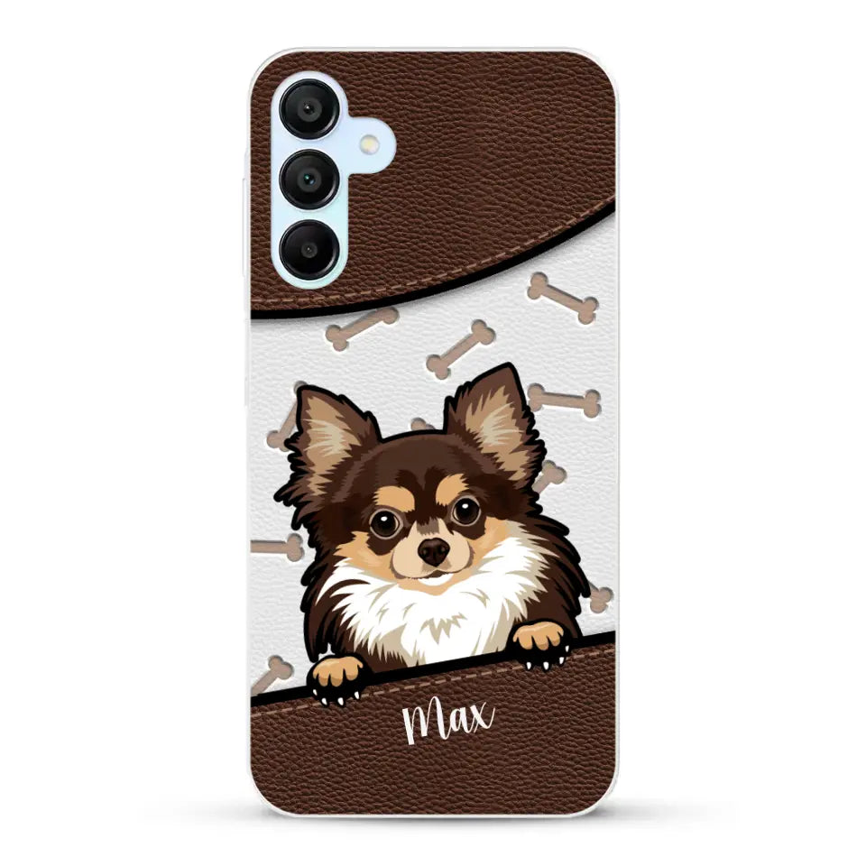 Chiens aspect cuir - Coque de téléphone personnalisée