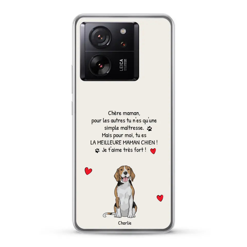 Meilleure maman chien du monde - Coque de téléphone personnalisée