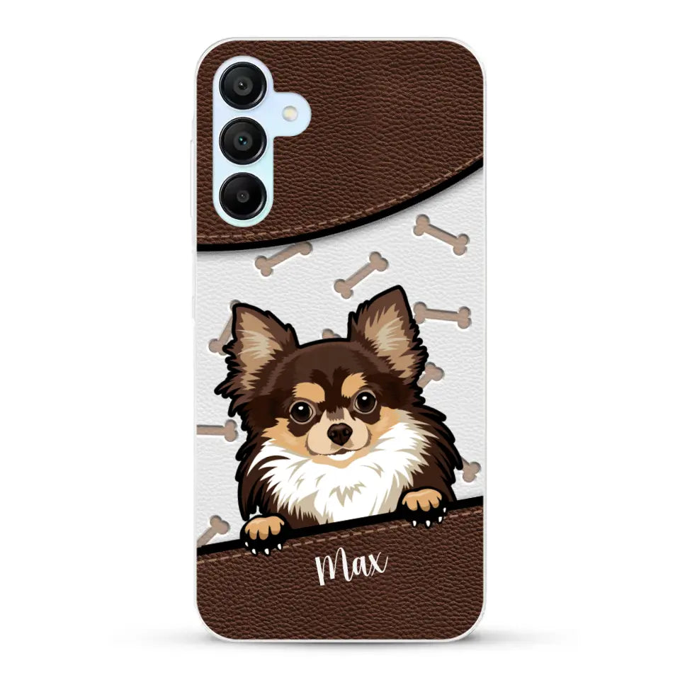 Chiens aspect cuir - Coque de téléphone personnalisée