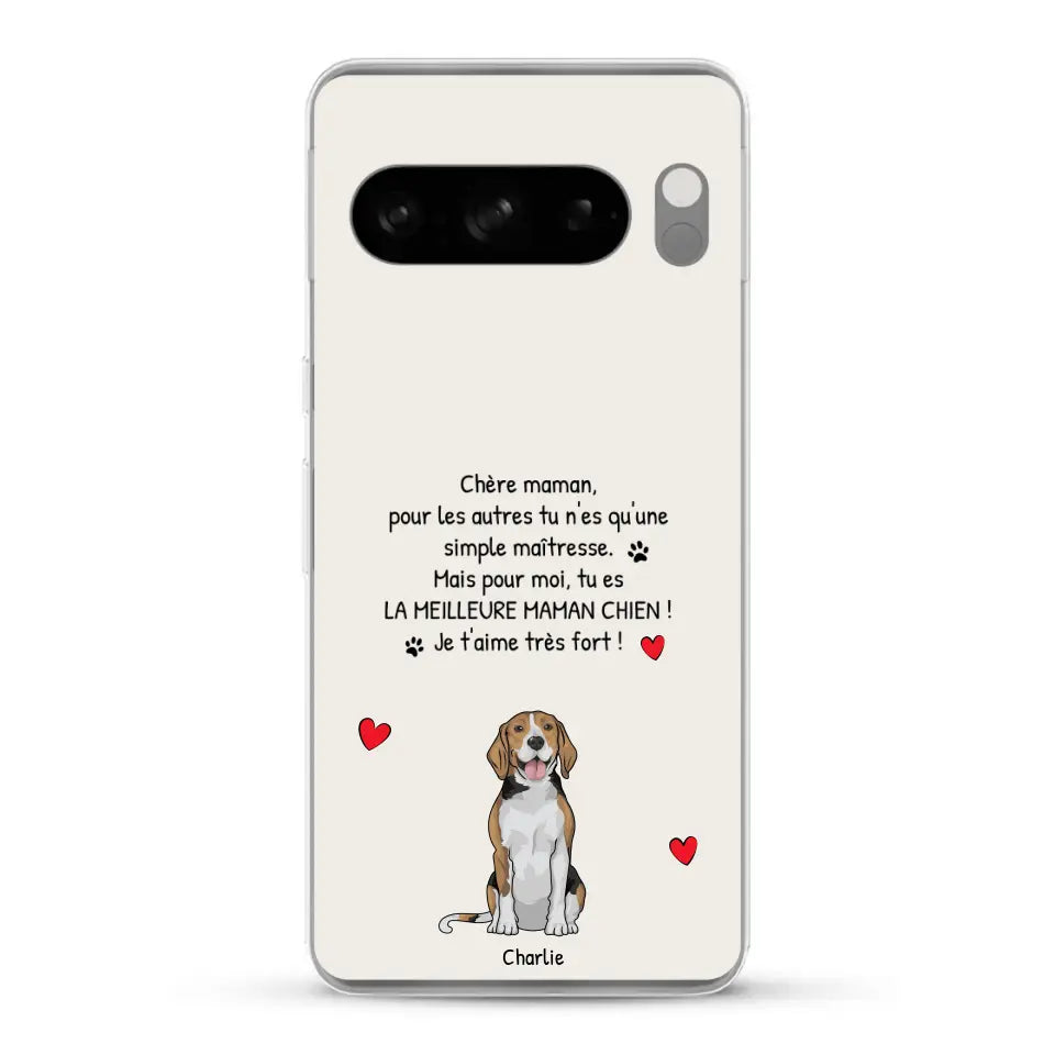 Meilleure maman chien du monde - Coque de téléphone personnalisée