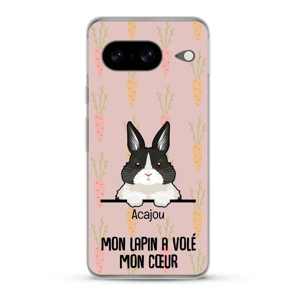 Mon lapin a volé mon cœur - Coque de téléphone personnalisée