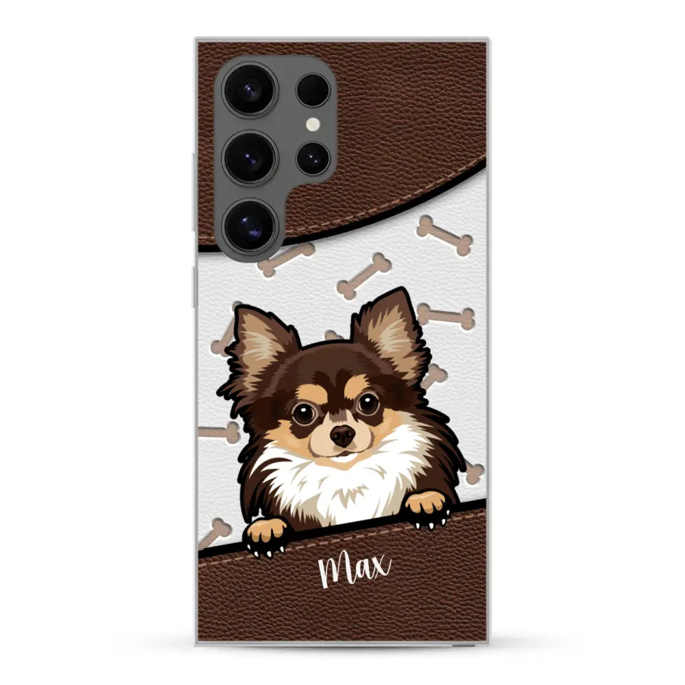 Chiens aspect cuir - Coque de téléphone personnalisée