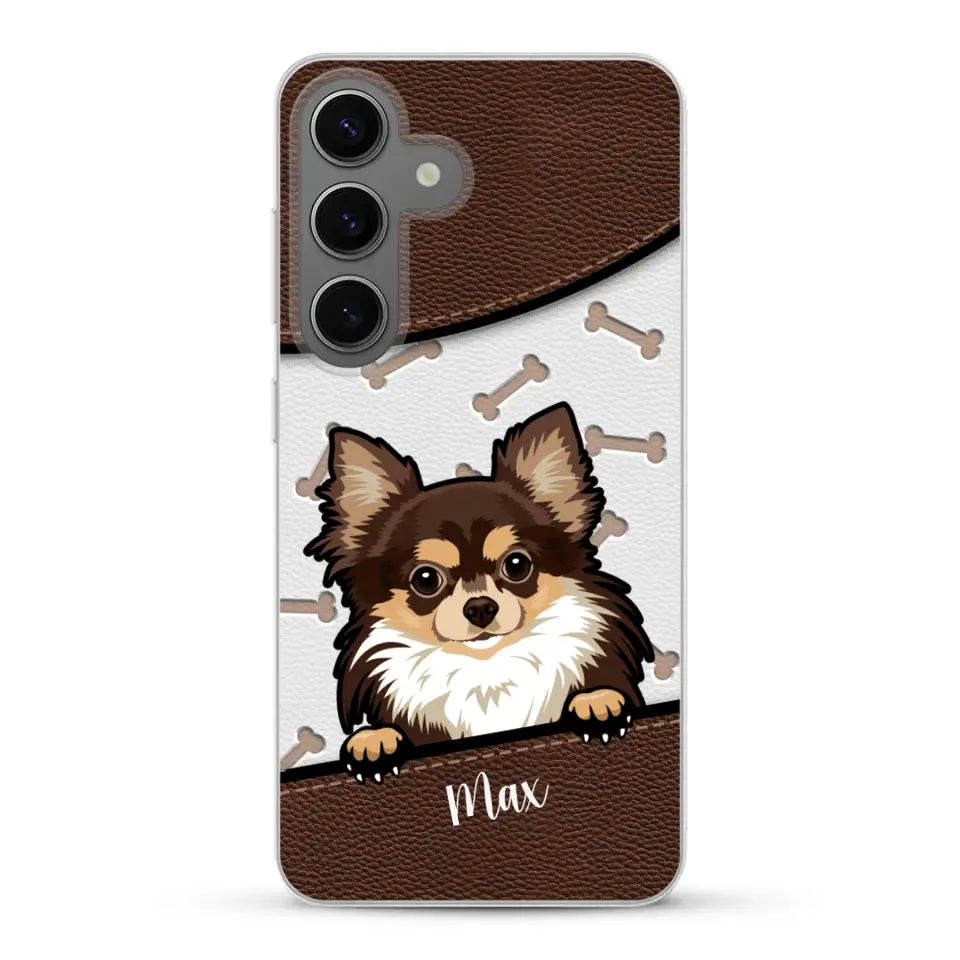 Chiens aspect cuir - Coque de téléphone personnalisée