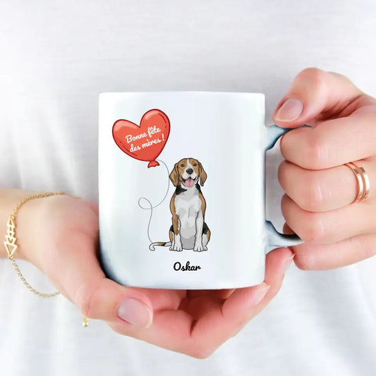 Chien avec ballon - Mug personnalisé