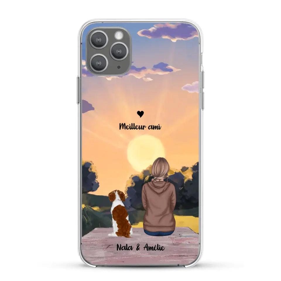 Les saisons avec mon animal - Coque de téléphone personnalisée