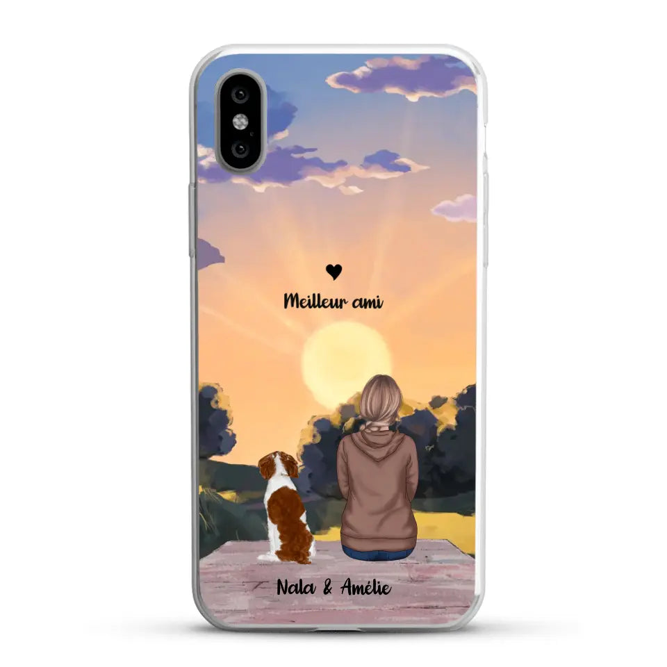 Les saisons avec mon animal - Coque de téléphone personnalisée