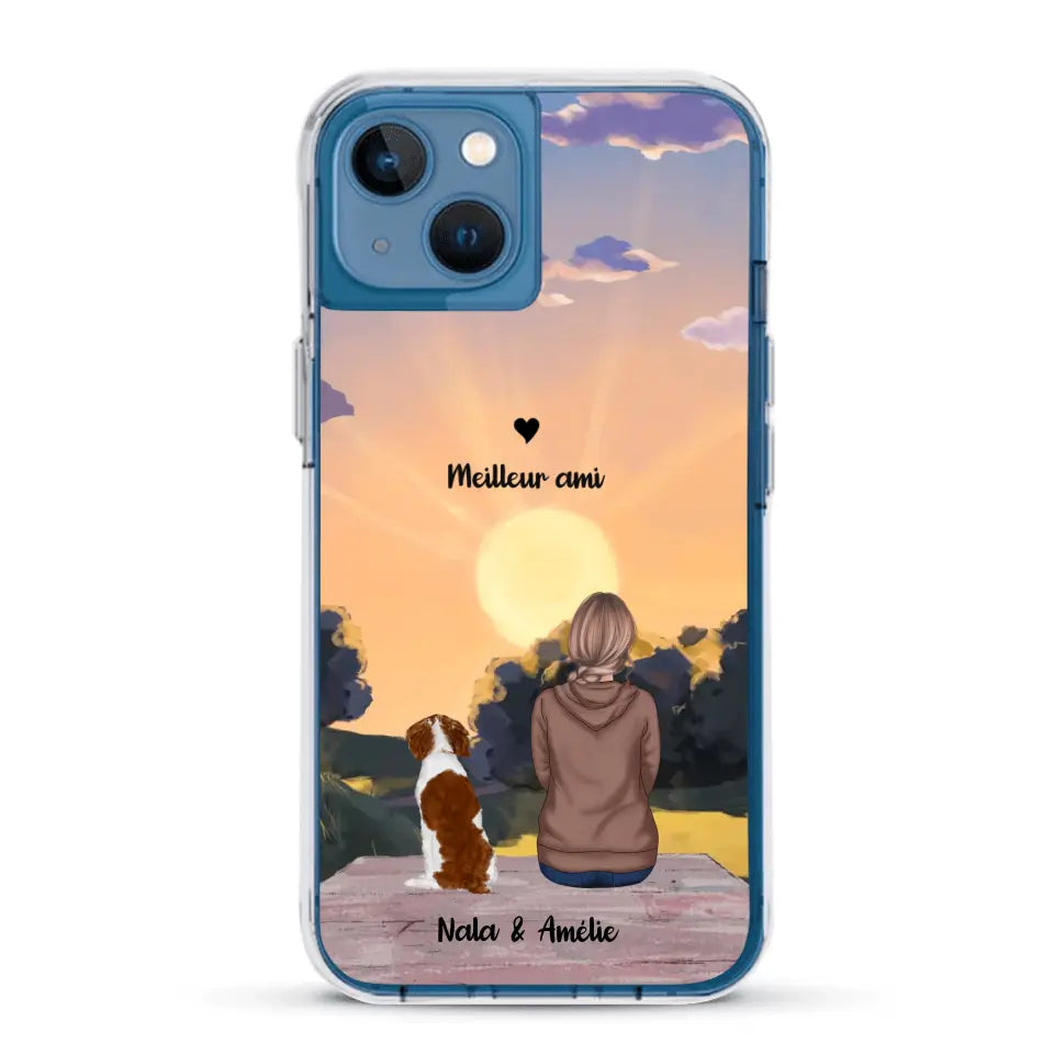 Les saisons avec mon animal - Coque de téléphone personnalisée