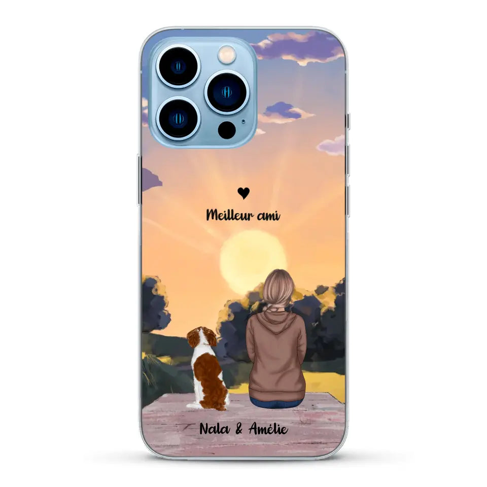 Les saisons avec mon animal - Coque de téléphone personnalisée