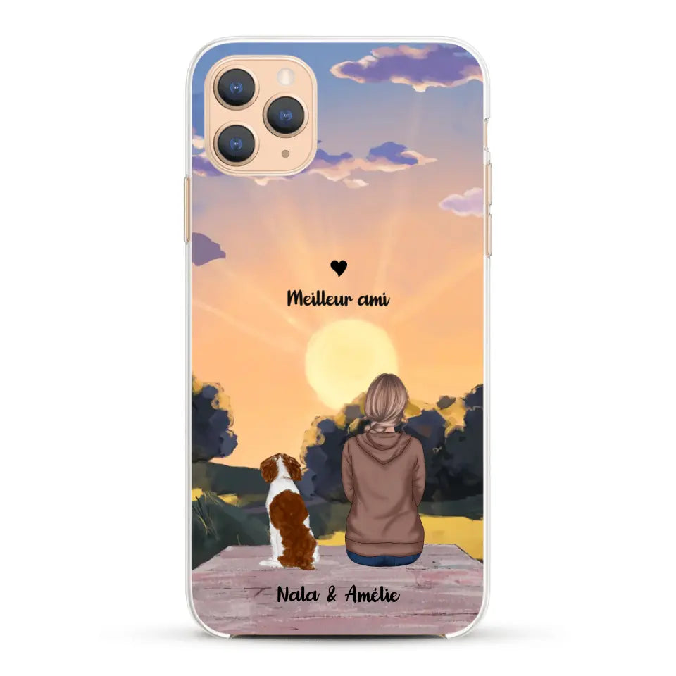 Les saisons avec mon animal - Coque de téléphone personnalisée