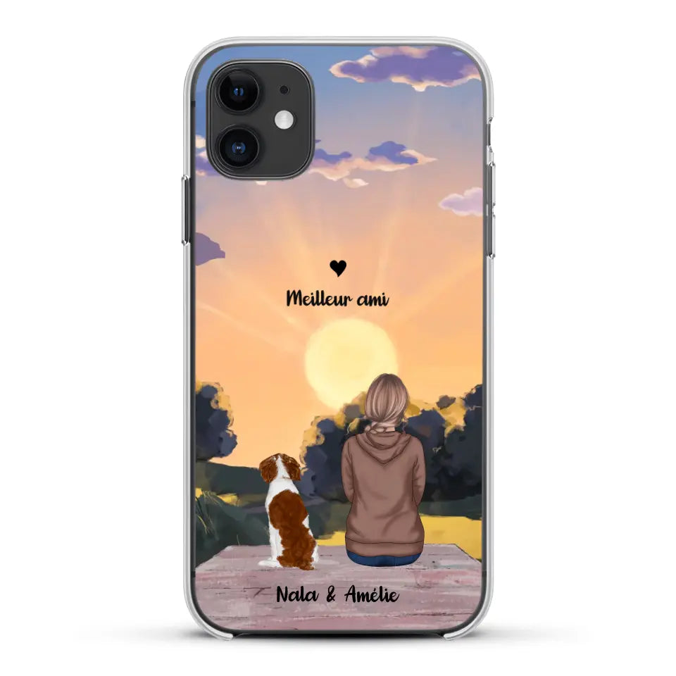 Les saisons avec mon animal - Coque de téléphone personnalisée