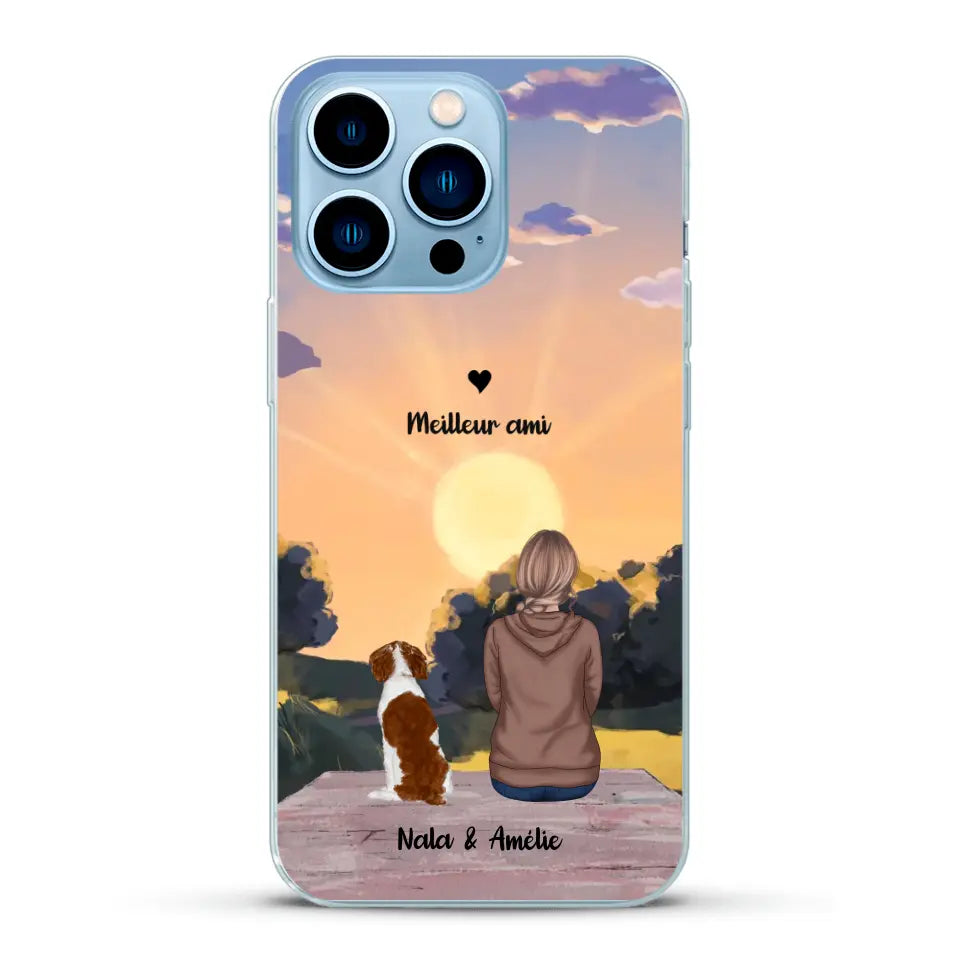 Les saisons avec mon animal - Coque de téléphone personnalisée