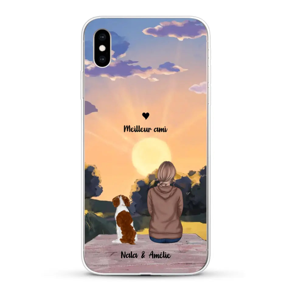 Les saisons avec mon animal - Coque de téléphone personnalisée