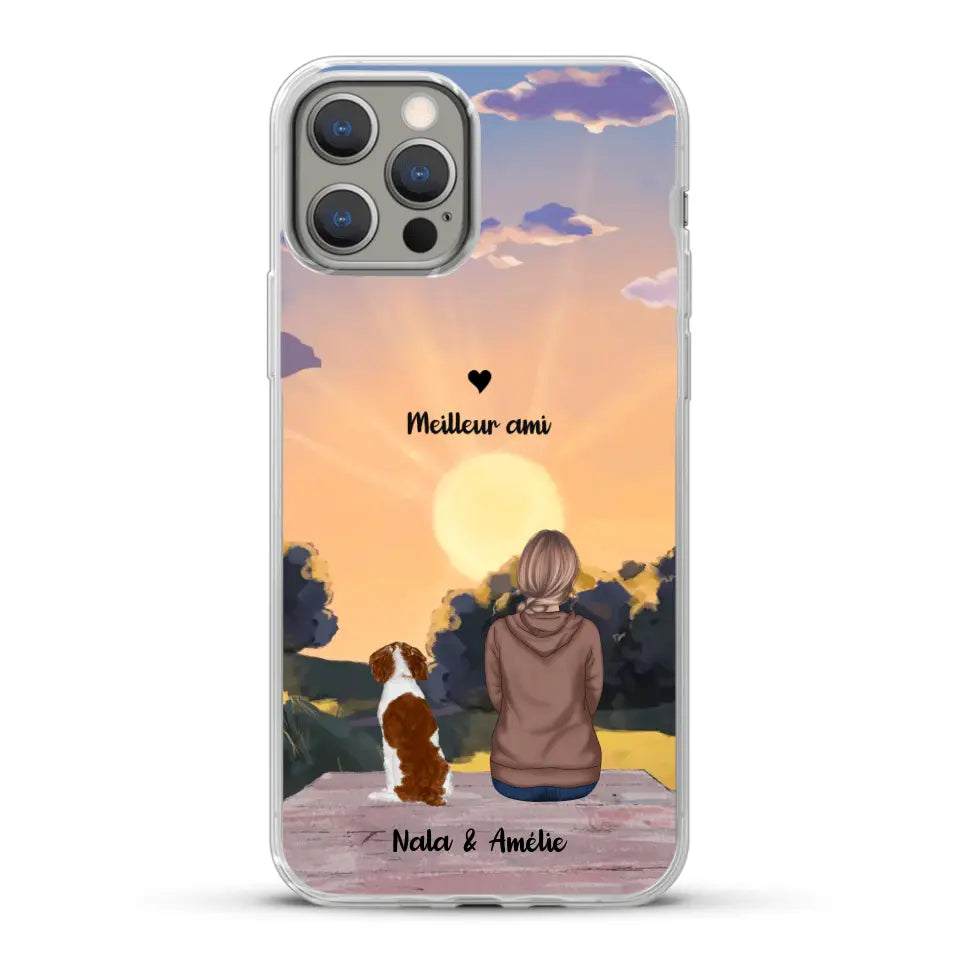 Les saisons avec mon animal - Coque de téléphone personnalisée