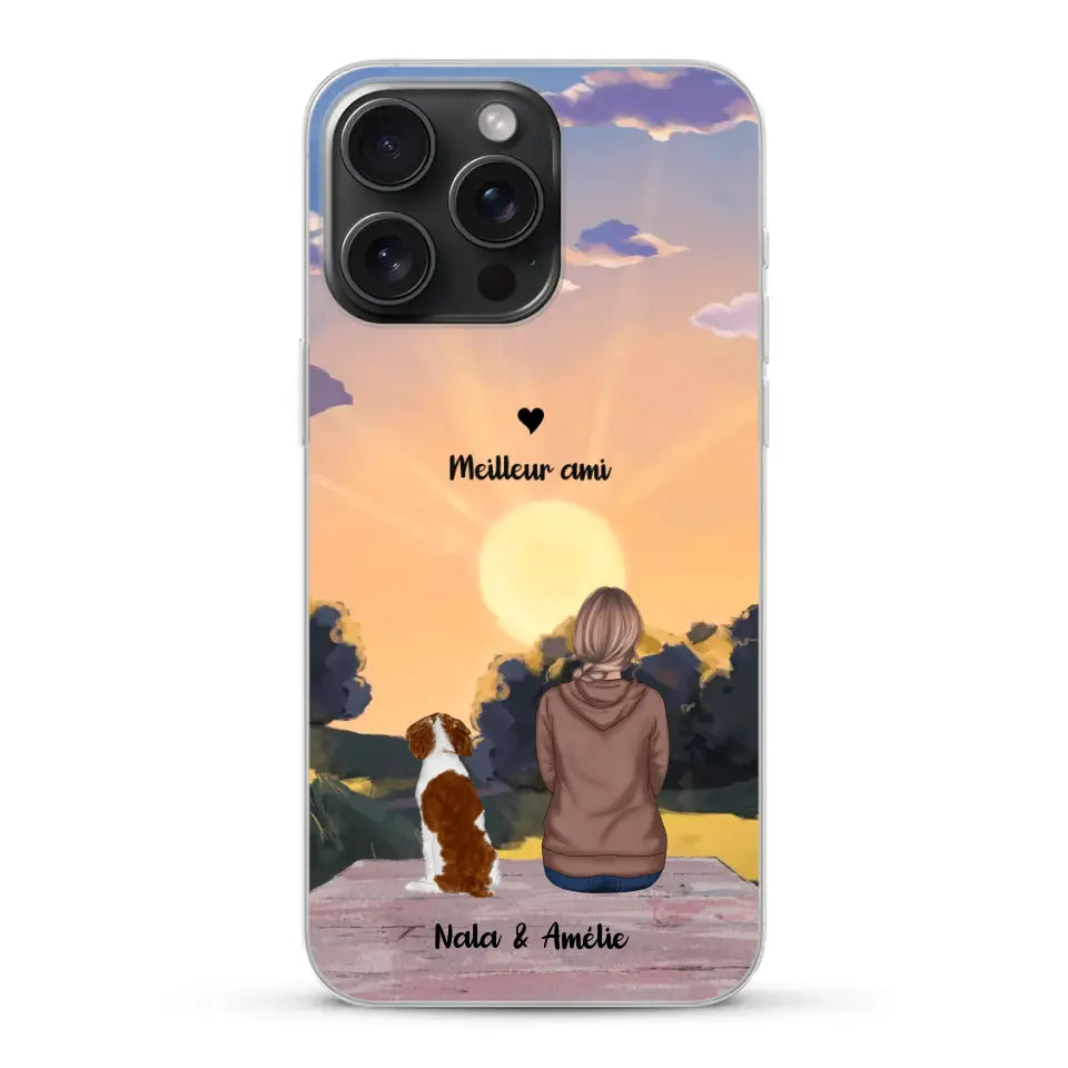 Les saisons avec mon animal - Coque de téléphone personnalisée