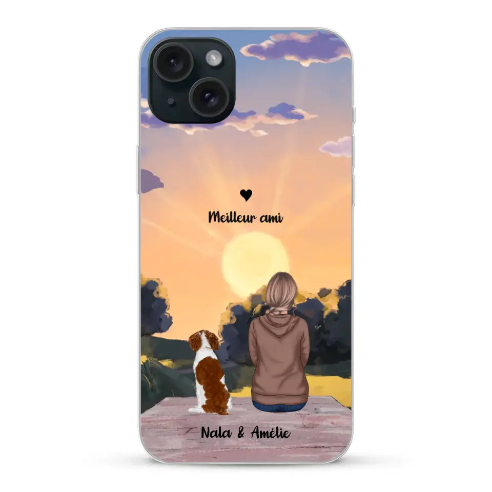 Les saisons avec mon animal - Coque de téléphone personnalisée