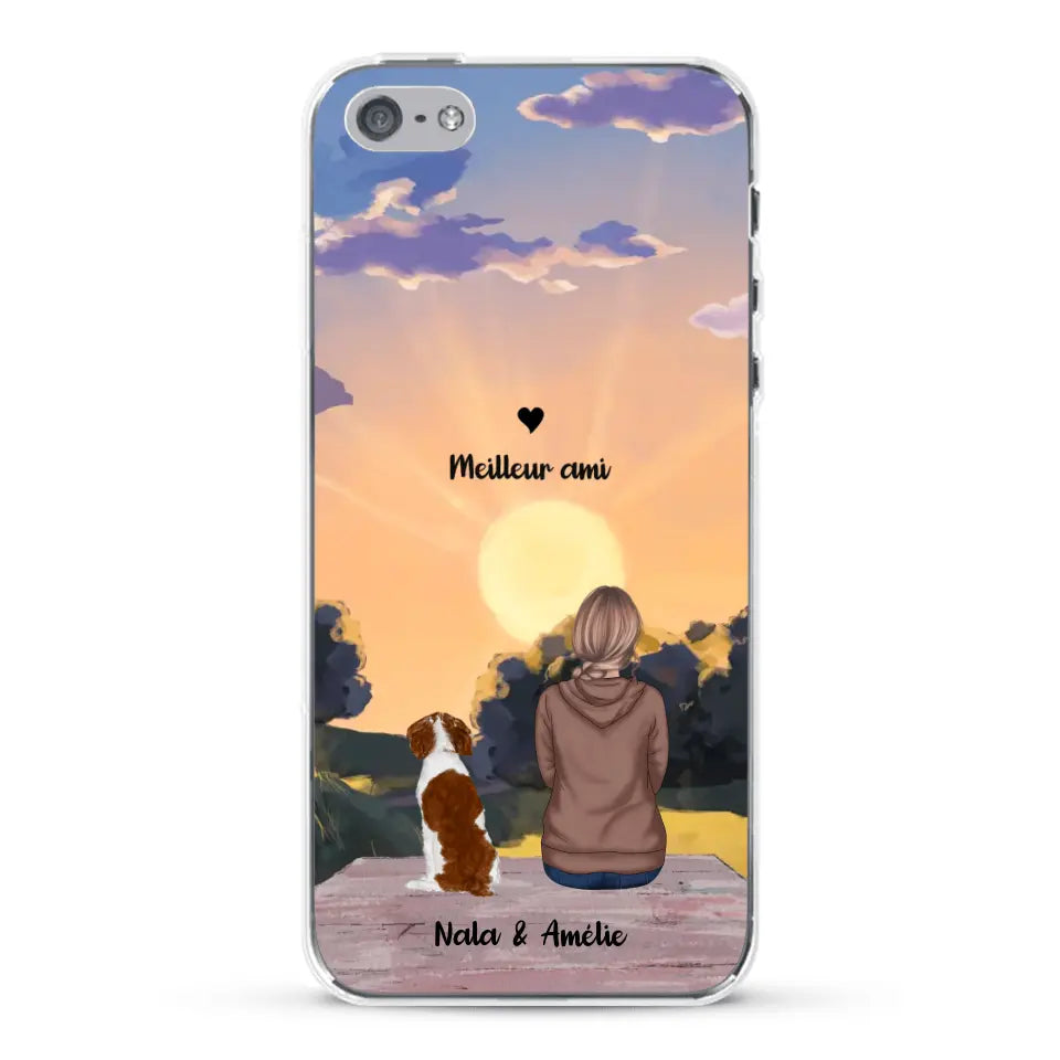 Les saisons avec mon animal - Coque de téléphone personnalisée