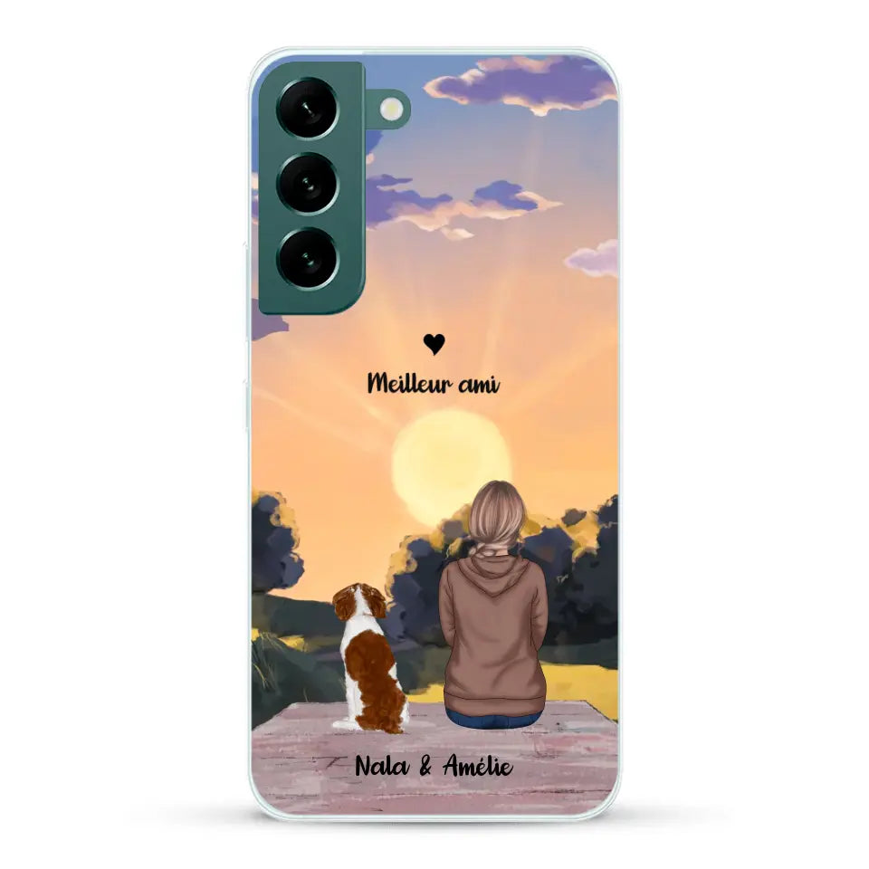 Les saisons avec mon animal - Coque de téléphone personnalisée