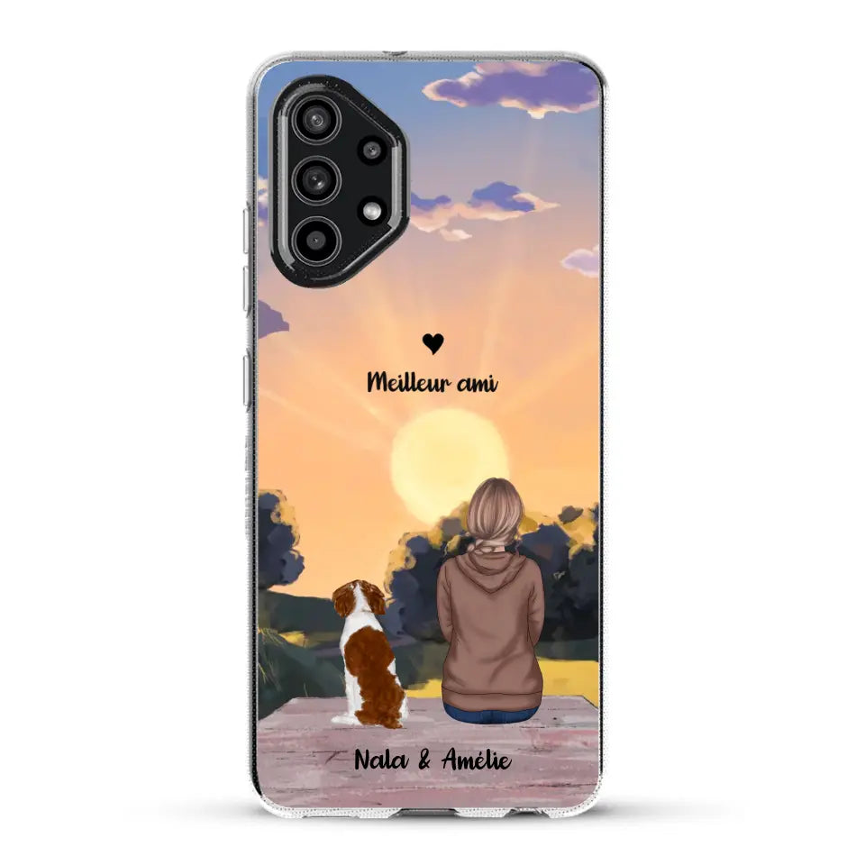 Les saisons avec mon animal - Coque de téléphone personnalisée