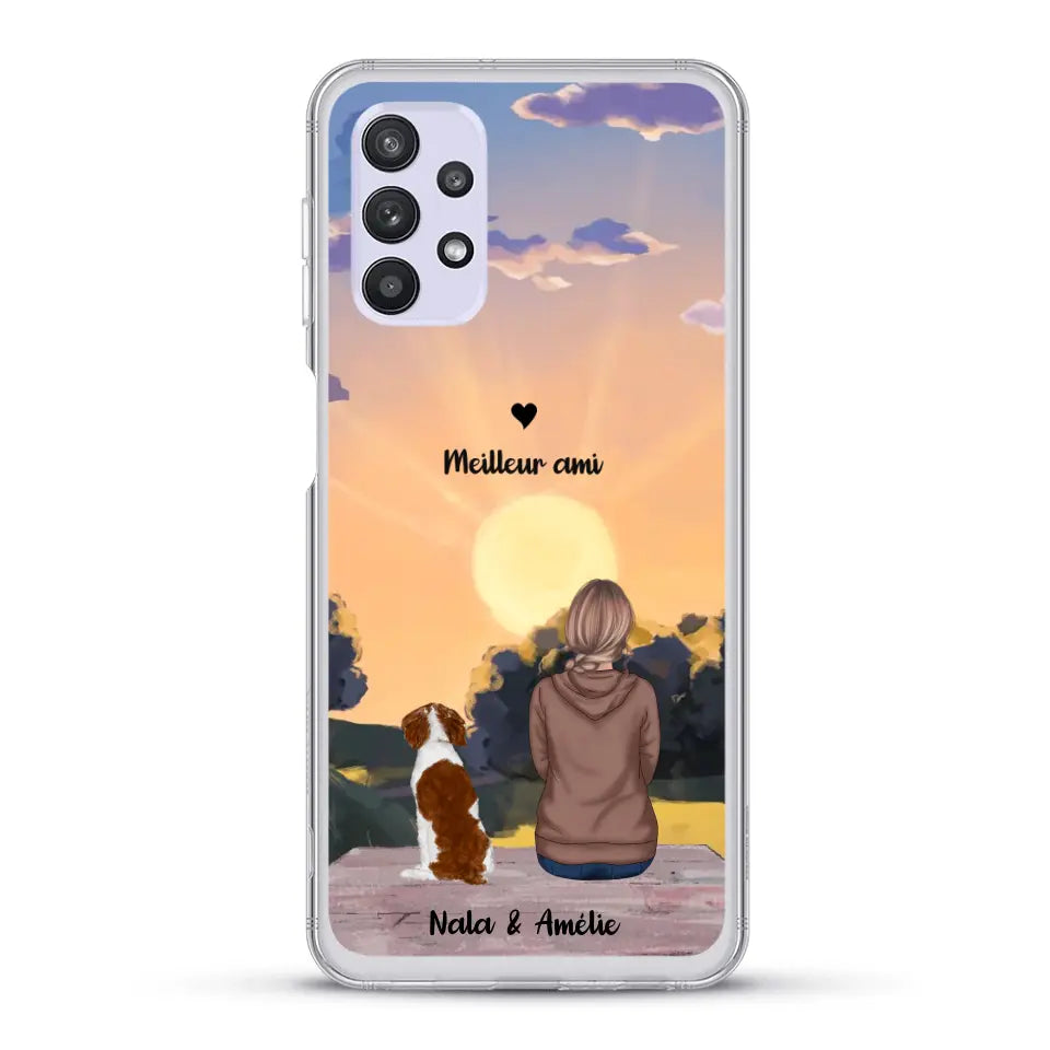 Les saisons avec mon animal - Coque de téléphone personnalisée