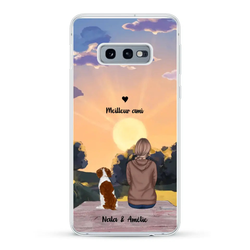 Les saisons avec mon animal - Coque de téléphone personnalisée