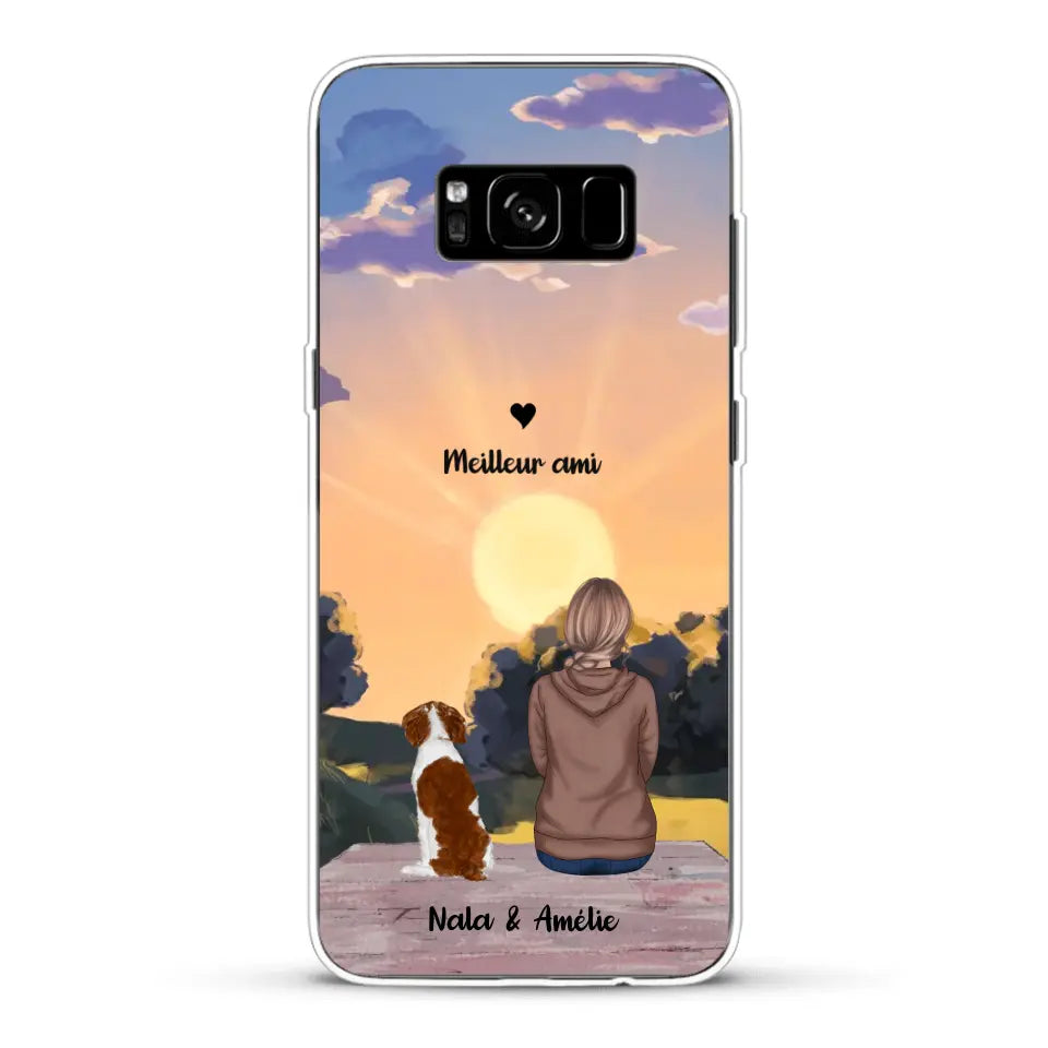 Les saisons avec mon animal - Coque de téléphone personnalisée