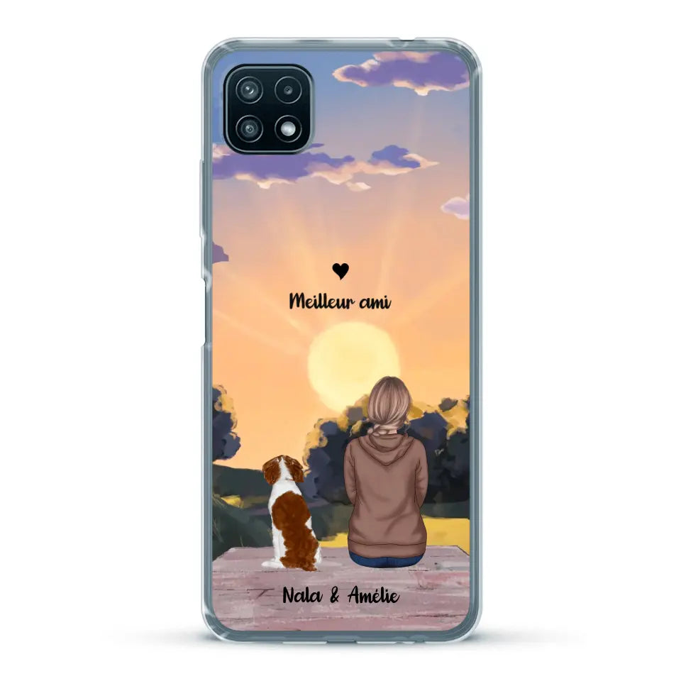 Les saisons avec mon animal - Coque de téléphone personnalisée