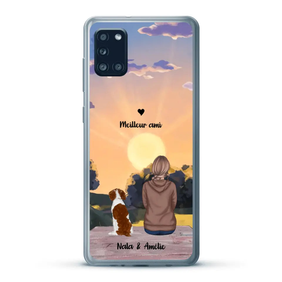 Les saisons avec mon animal - Coque de téléphone personnalisée