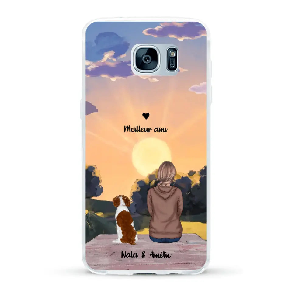 Les saisons avec mon animal - Coque de téléphone personnalisée