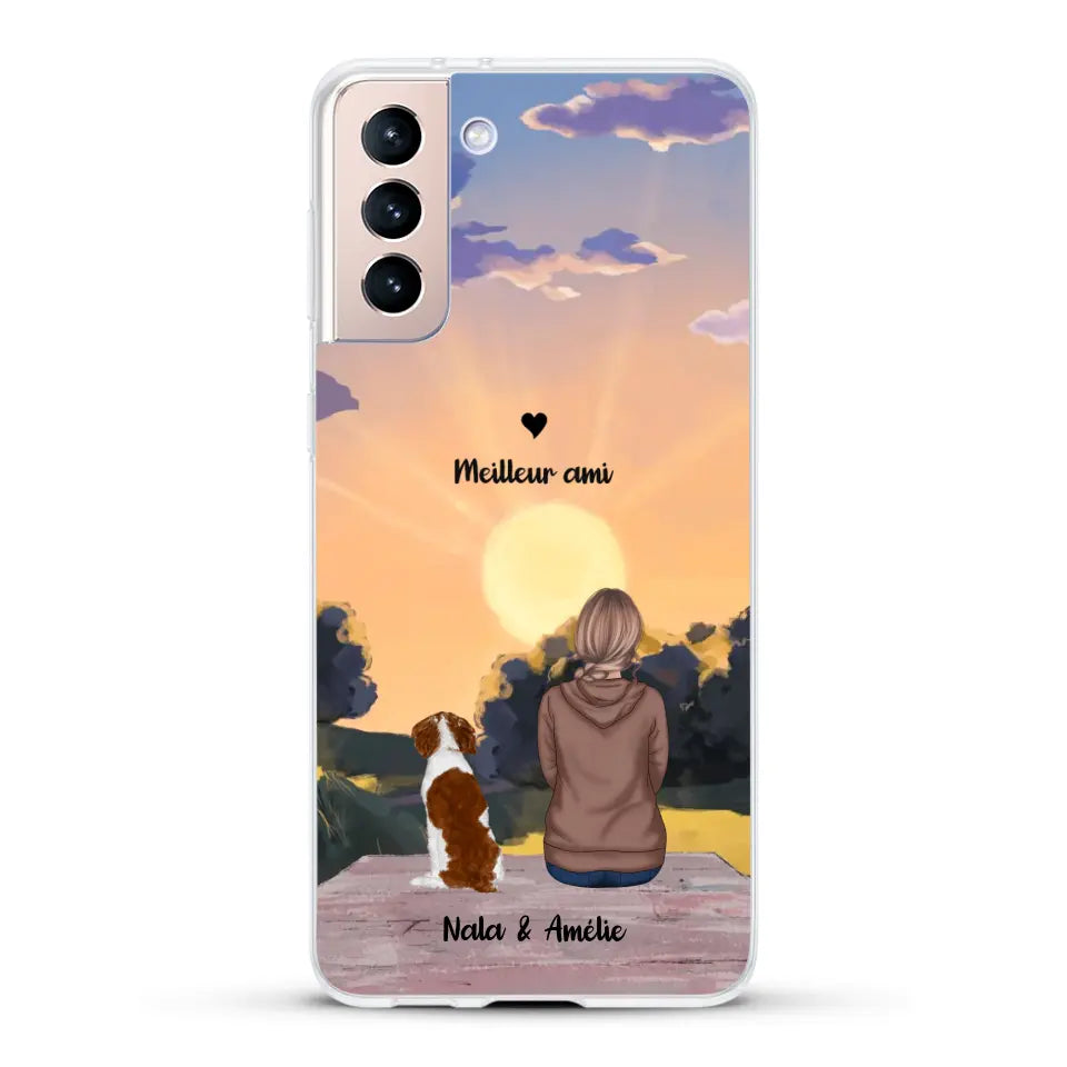 Les saisons avec mon animal - Coque de téléphone personnalisée