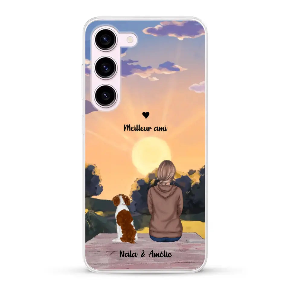 Les saisons avec mon animal - Coque de téléphone personnalisée