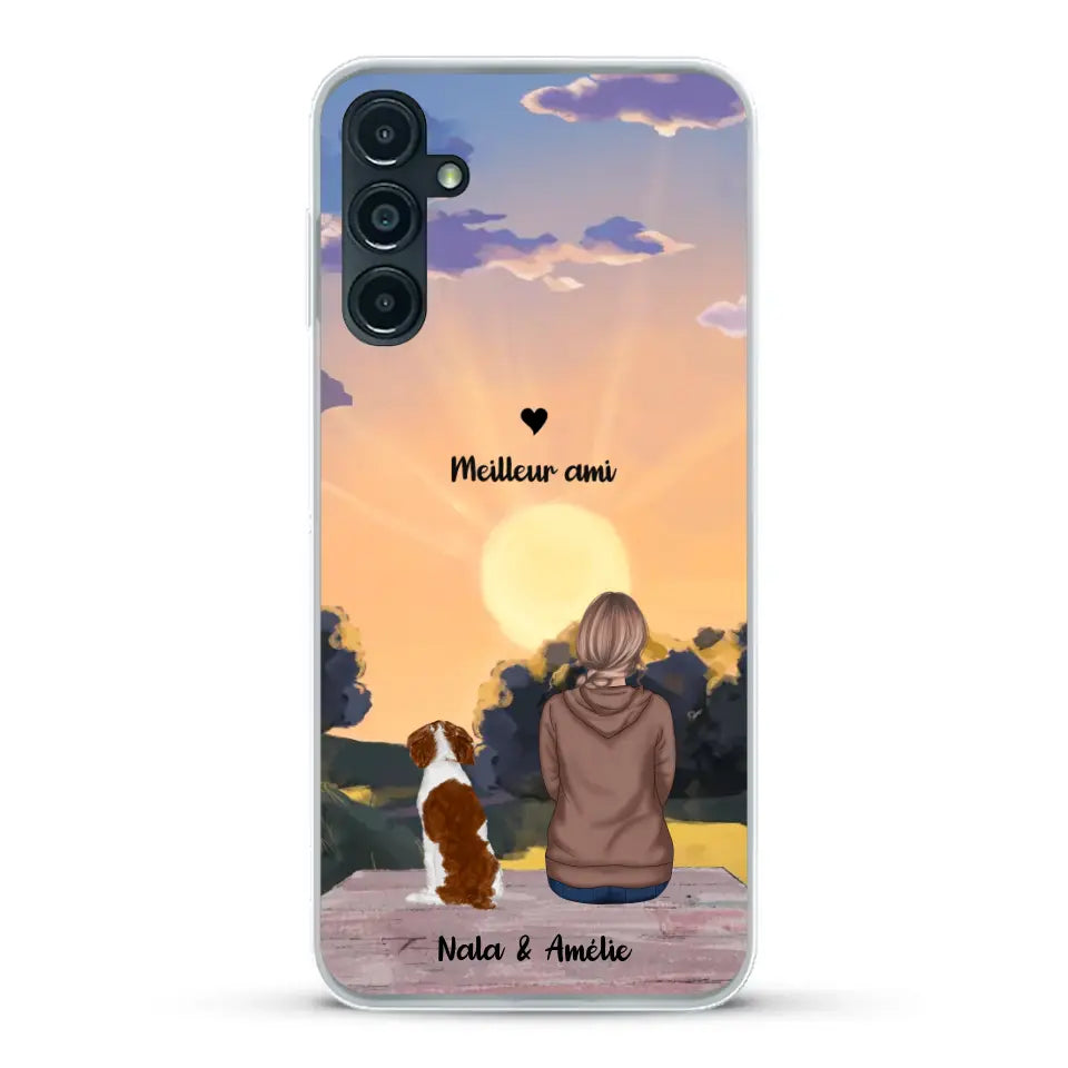 Les saisons avec mon animal - Coque de téléphone personnalisée