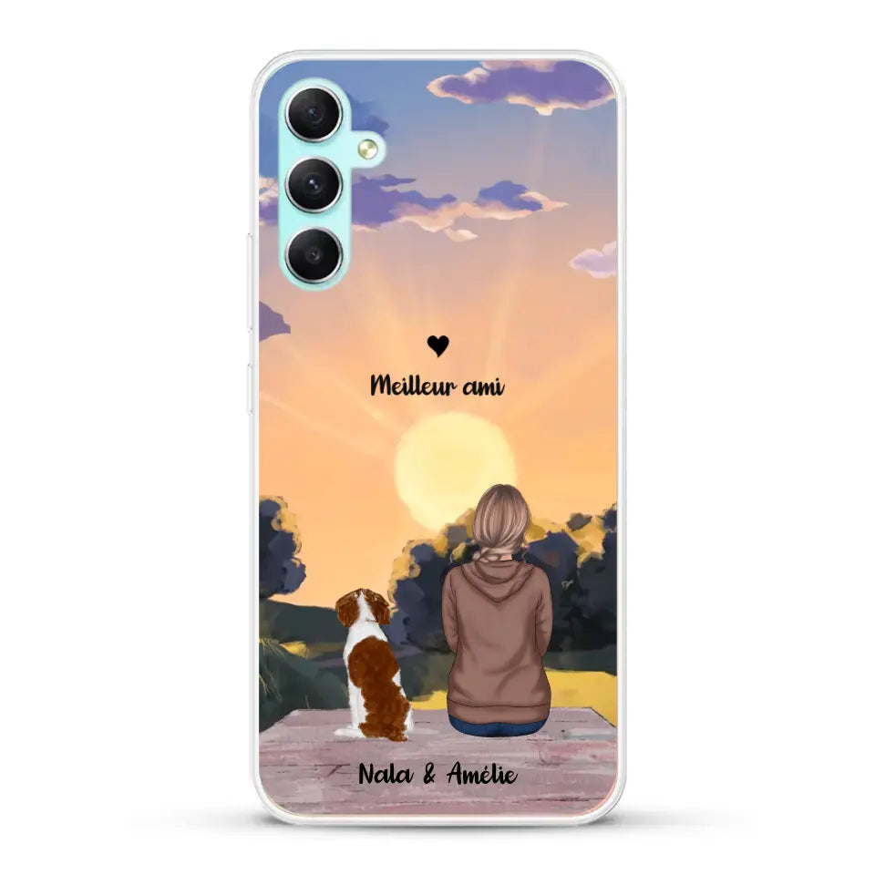 Les saisons avec mon animal - Coque de téléphone personnalisée