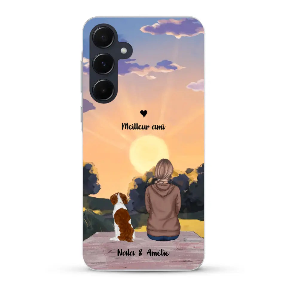 Les saisons avec mon animal - Coque de téléphone personnalisée