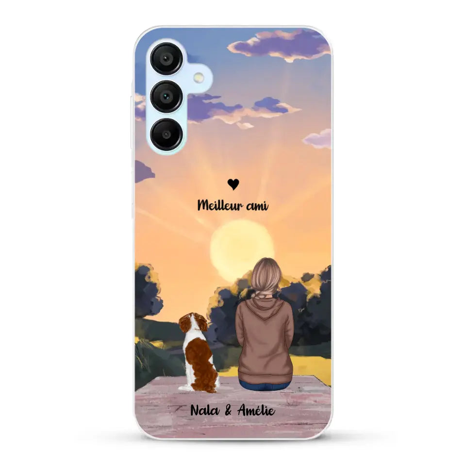 Les saisons avec mon animal - Coque de téléphone personnalisée