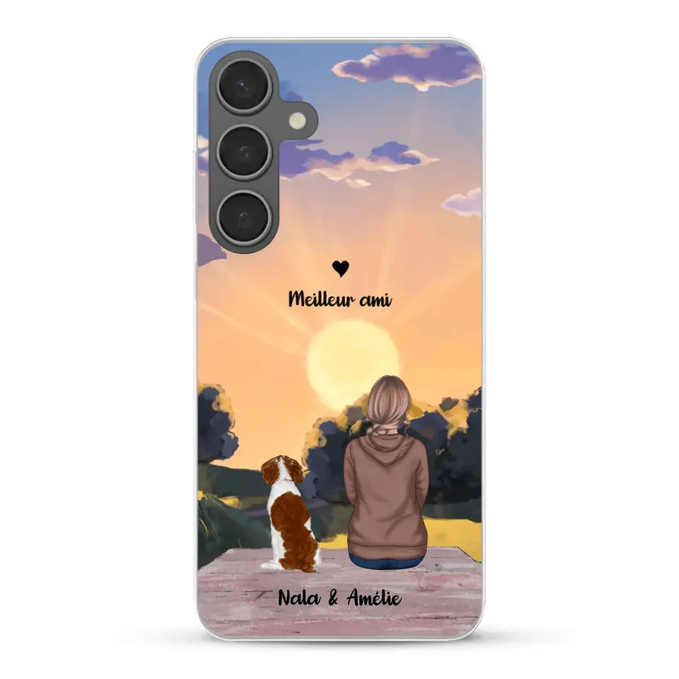 Les saisons avec mon animal - Coque de téléphone personnalisée