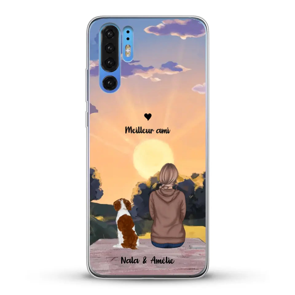 Les saisons avec mon animal - Coque de téléphone personnalisée